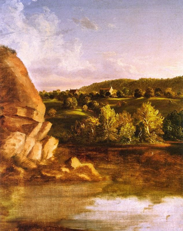 On Catskill Creek, Unfinished? by Thomas Cole