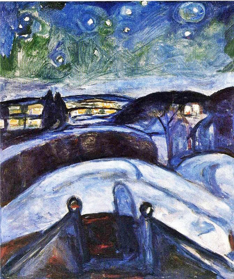 Starry Night by Edvard Munch