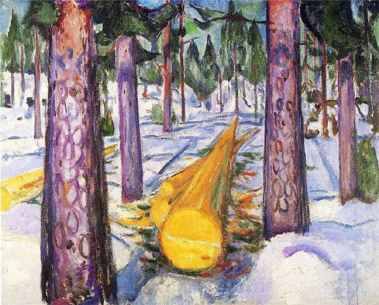 The Yellow Log by Edvard Munch