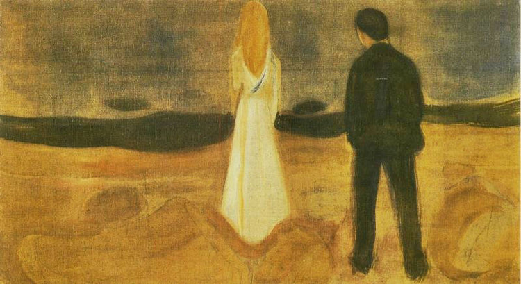 Two Human Beings, The Lonely Ones, The Reinhardt Frieze by Edvard Munch