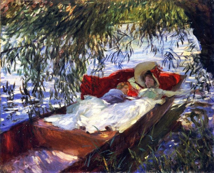 Two Women Asleep In A Punt Under The Willows by John Singer Sargent