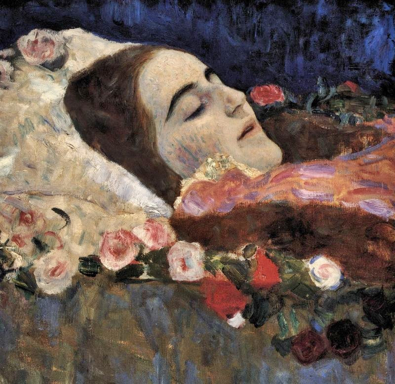 Ria Munk On Her Deathbed by Gustav Klimt
