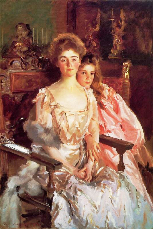 Mrs. Fiske Warren And Her Daughter Rachel by John Singer Sargent