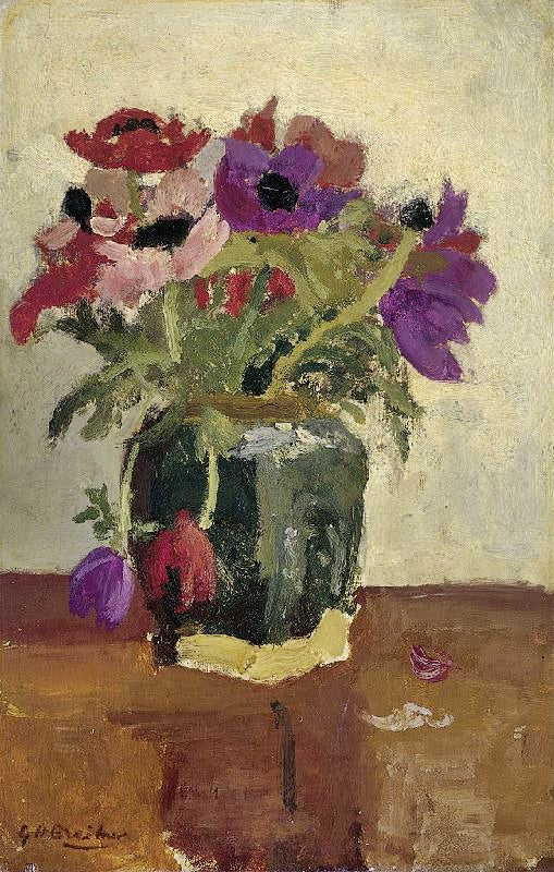 GEMBERPOT MET ANEMONEN