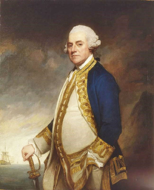Admiral Sir Charles Hardy by George Romne