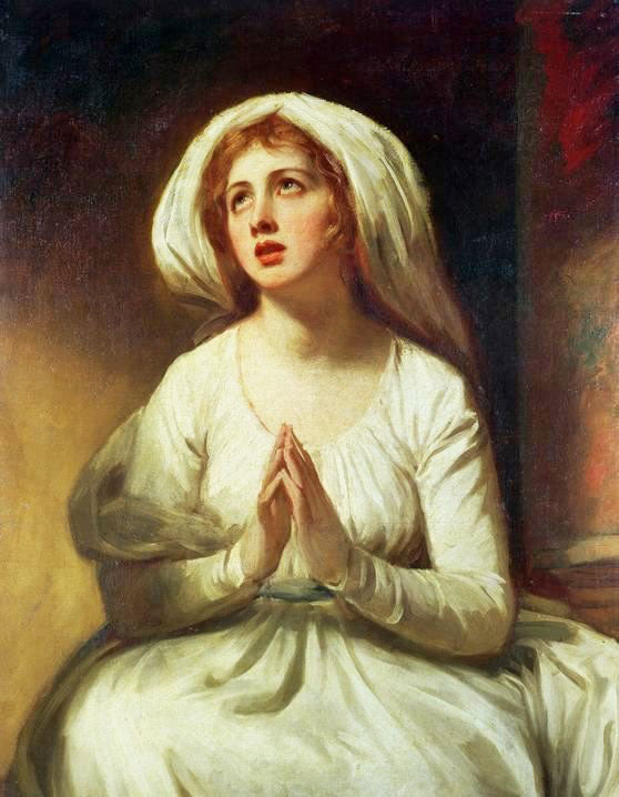 Lady Hamilton Praying by George Romne