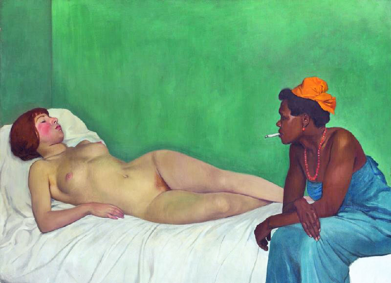 White And Black by Felix Vallotton