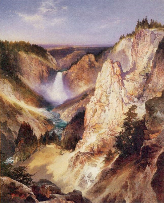 Great Falls Of Yellowstone by Thomas Moran