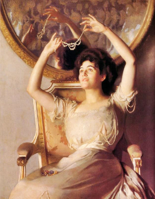 The String Of Pearls by William MacGregor Paxton