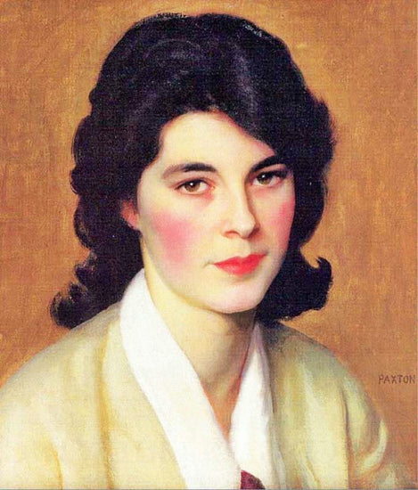 Portrait Of Enid Hallin by William MacGregor Paxton