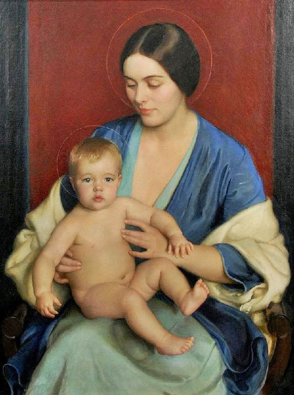 A Modern Madonna by William MacGregor Paxton