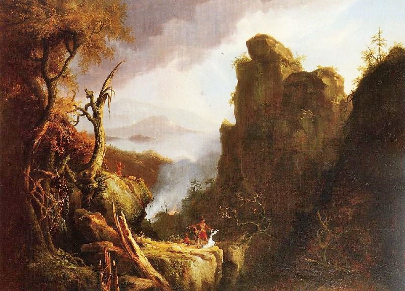 Indian Sacrifice by Thomas Cole