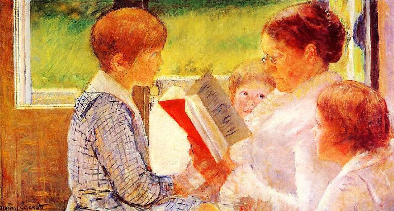 MRS CASSATT READING TO HER GRANDCHILDREN
