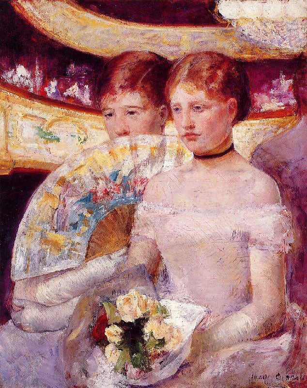 TWO WOMEN IN A THEATER BOX