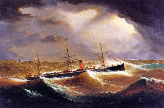 British Steamer Galia by James E. Buttersworth