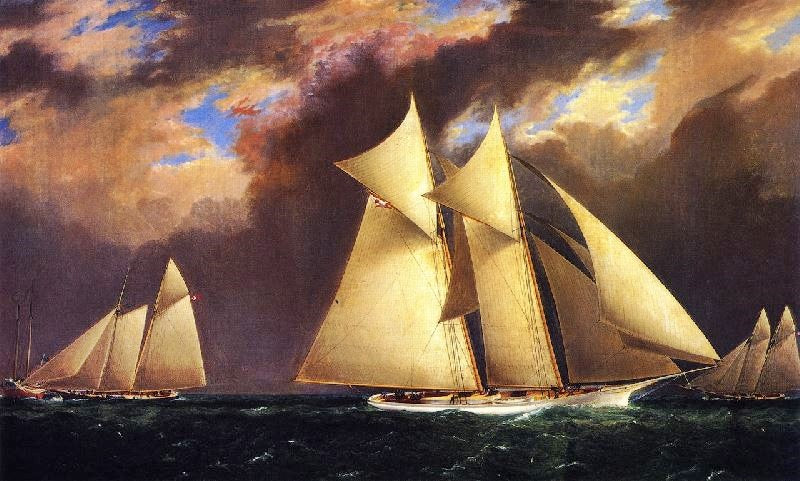 THE FIRST AMERICA’S CUP RACE, AUGUST 8, 1870