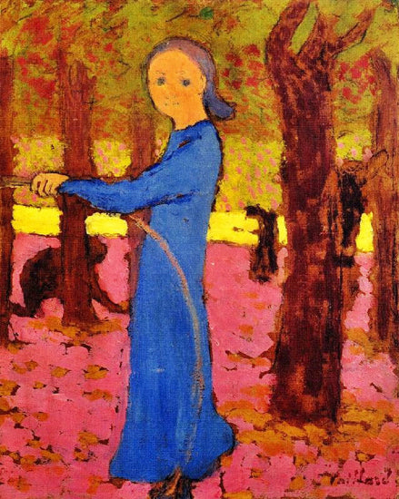 Girl With A Hoop by Edouard Vuillard