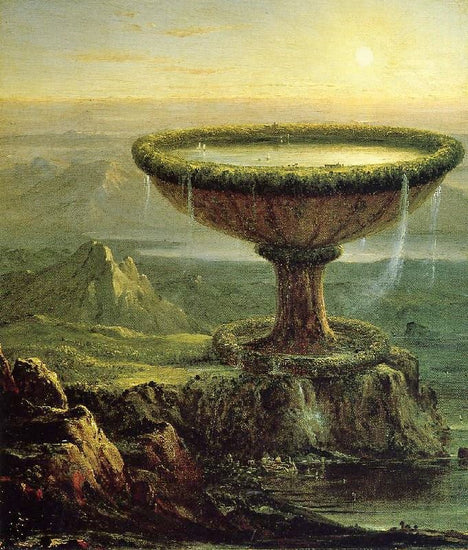 The Titan’S Goblet by Thomas Cole