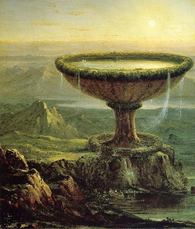 The Titan’S Goblet by Thomas Cole