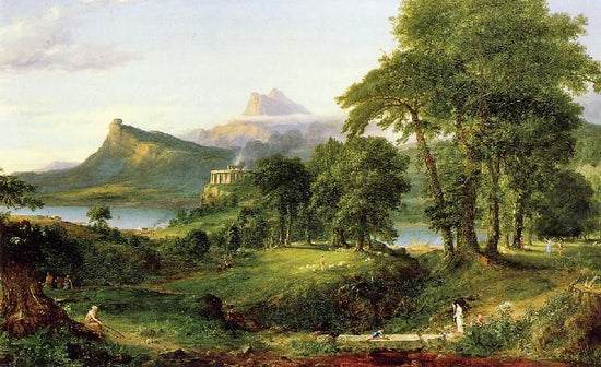 The Course Of Empire 2, The Pastoral State by Thomas Cole