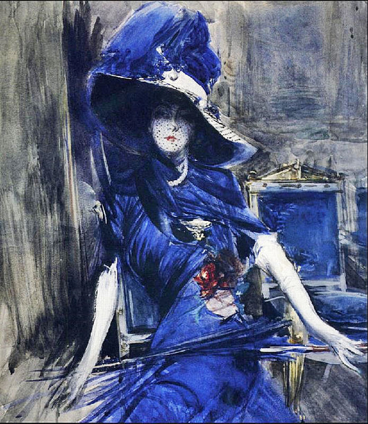 The Divine In Blue by Giovanni Boldini
