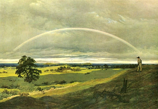 Landscape With Rainbow by Caspar David Friedrich
