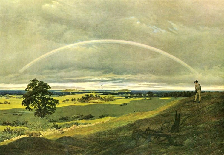 Landscape With Rainbow by Caspar David Friedrich
