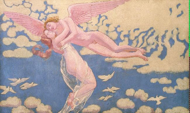 CUPID CARRYING PSYCHE UP TO HEAVEN