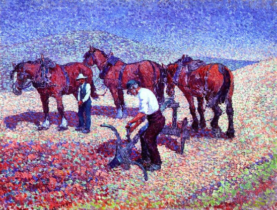 Ploughing On The Downs by Robert Bevan