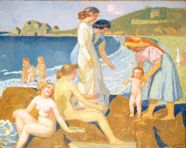 Female Bathers At Perros-Guirec by Maurice Denis