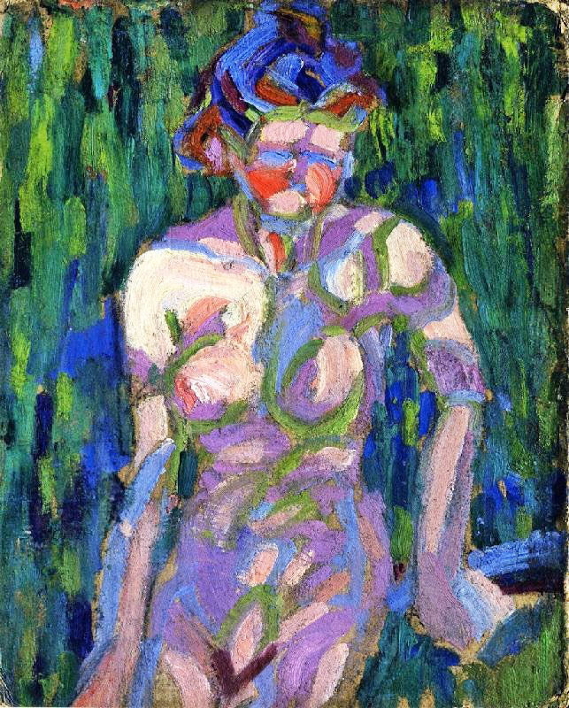 FEMALE NUDE WITH FOLIAGE SHADOWS