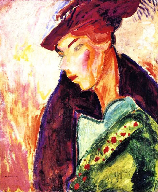 Woman With A Hat by Alfred Henry Maurer