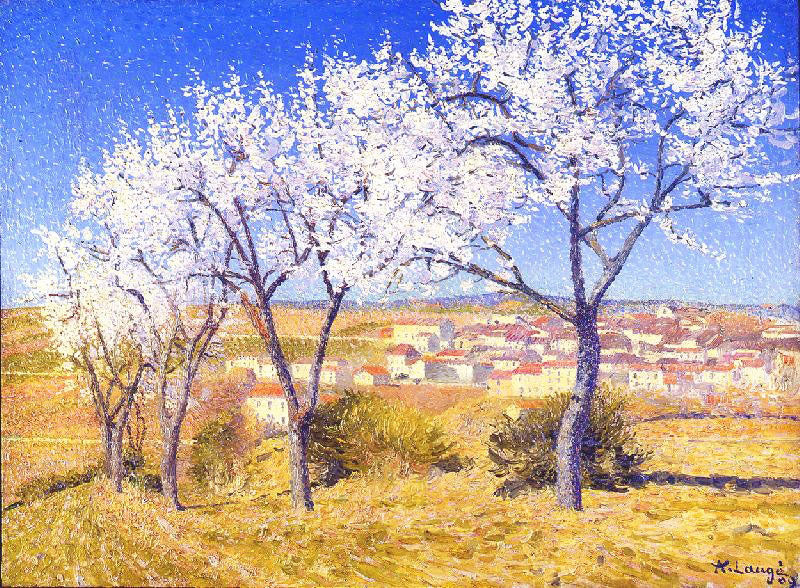 Flowering Almond Trees, Cailhau by Achille Laugé