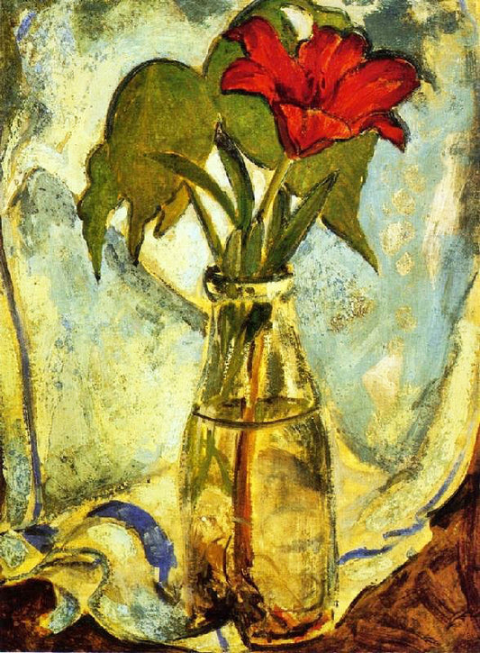Still Life With Red Lily by Alfred Henry Maurer