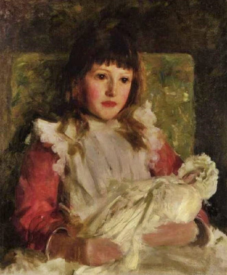 Portrait Study Of Molly Dalyrmple by Henry Scott Tuke