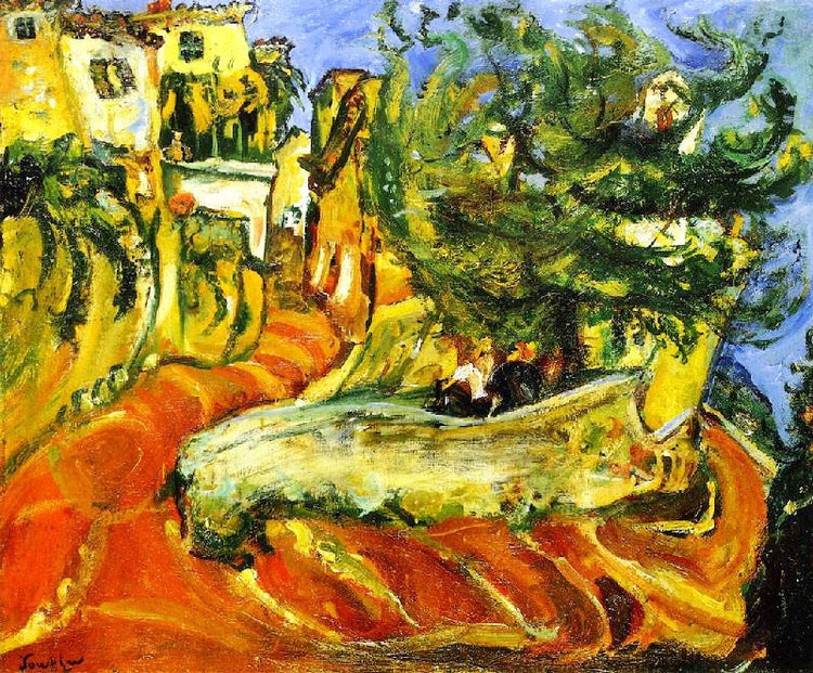 Street Of Cagnes-Sur-Mer by Chaim Soutine