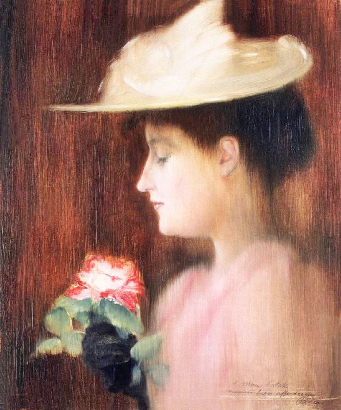 Portrait Of Mrs Pataki by József Rippl-Rónai