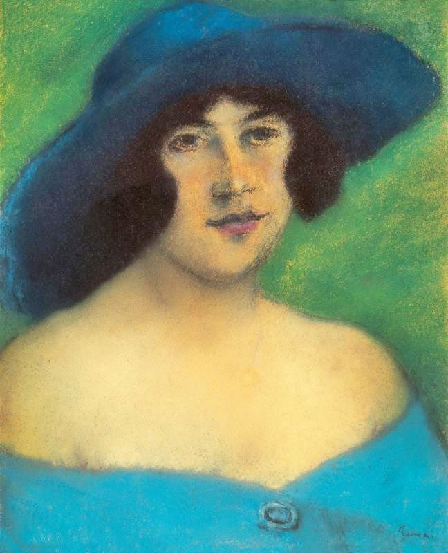 GIRL WITH BLUE HAT