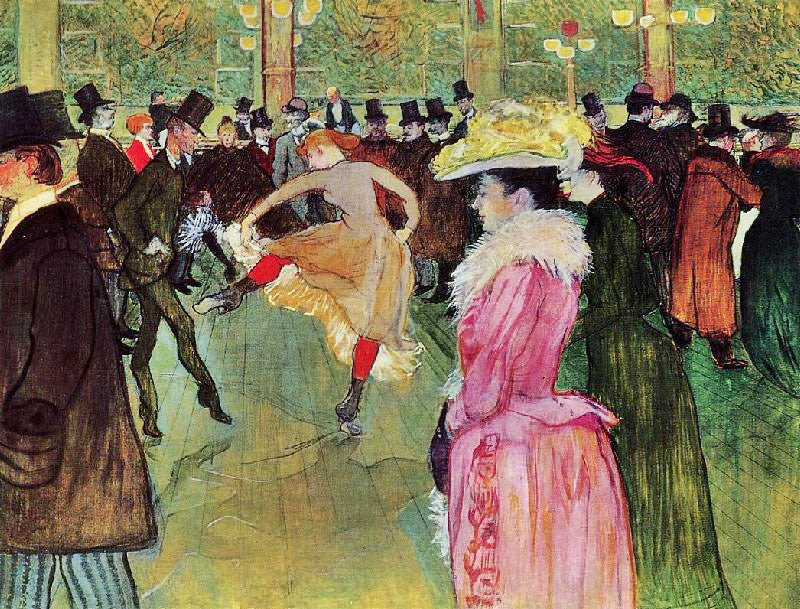 Dance At The Moulin Rouge by Henri de Toulouse-Lautrec