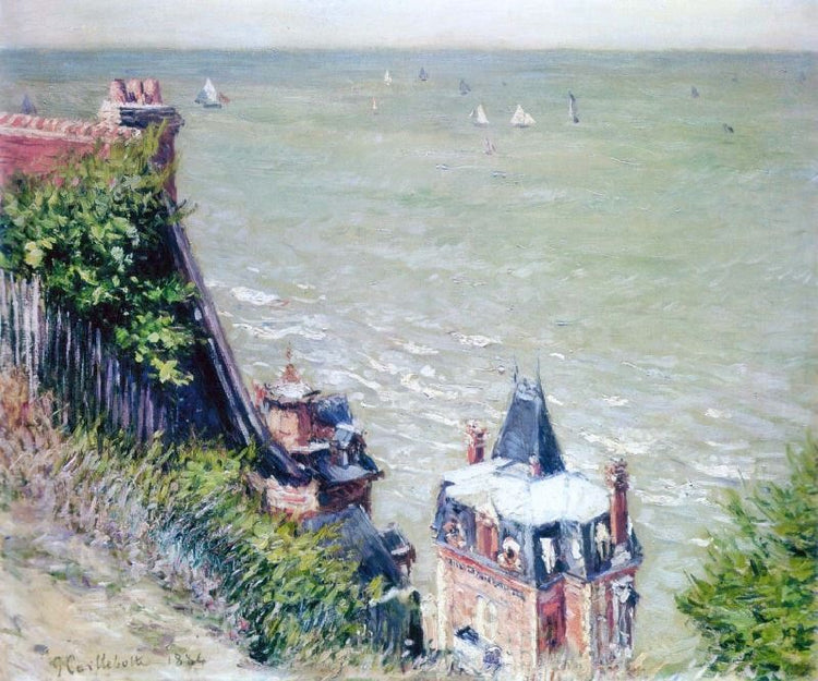 Pink Villas At Trouville by Gustave Caillebotte