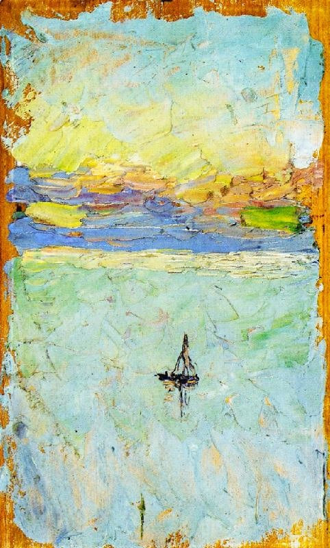 Sailboat At Sea by Wassily Kandinsk
