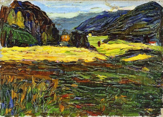 Kochel, Landscape With Manor by Wassily Kandinsk
