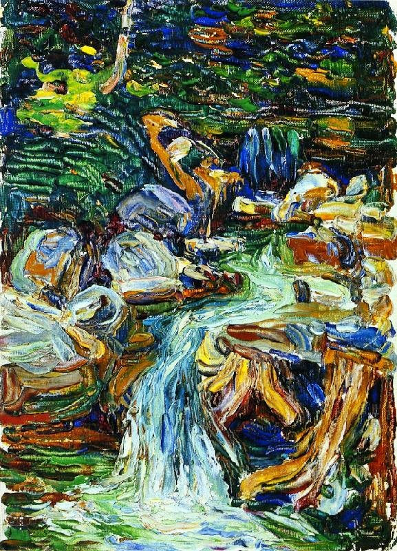 Kochel, Waterfall Ii by Wassily Kandinsk