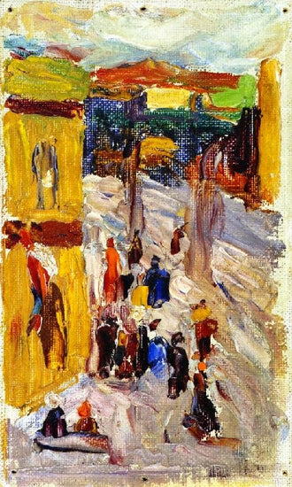 Street Corner by Wassily Kandinsk