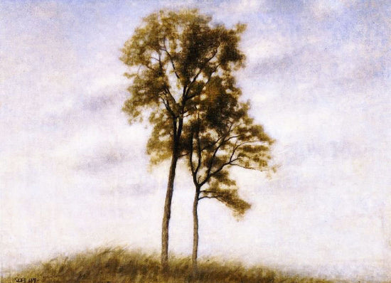 Young Oak Trees by Vilhelm Hammershøi