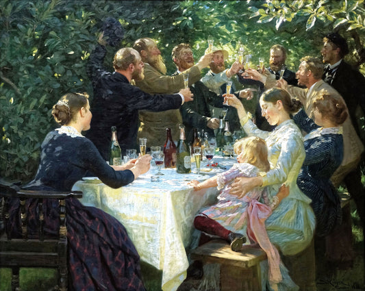 Hip, Hip, Hurrah! by Peder Severin Kroyer