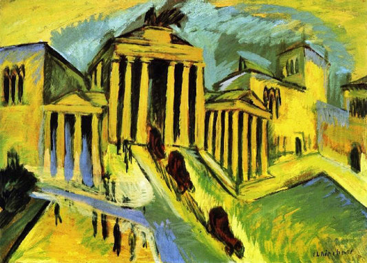 The Brandenberg Gate, Berlin by Ernst Ludwig Kirchner