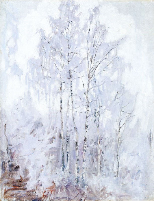 Frosty Birch Trees by Akseli Gallen-Kallela