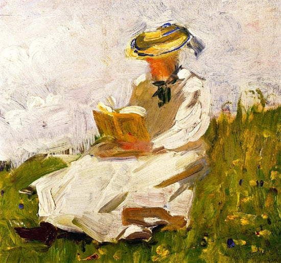Woman Reading In A Meadow by Franz Marc