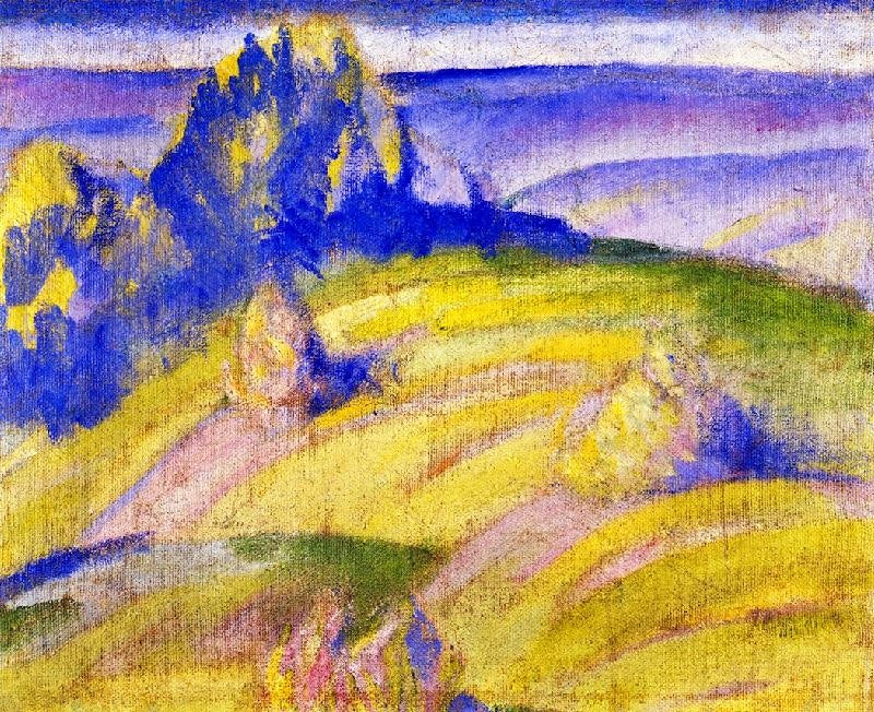 Landscape: Foothills Of The Alps by Franz Marc